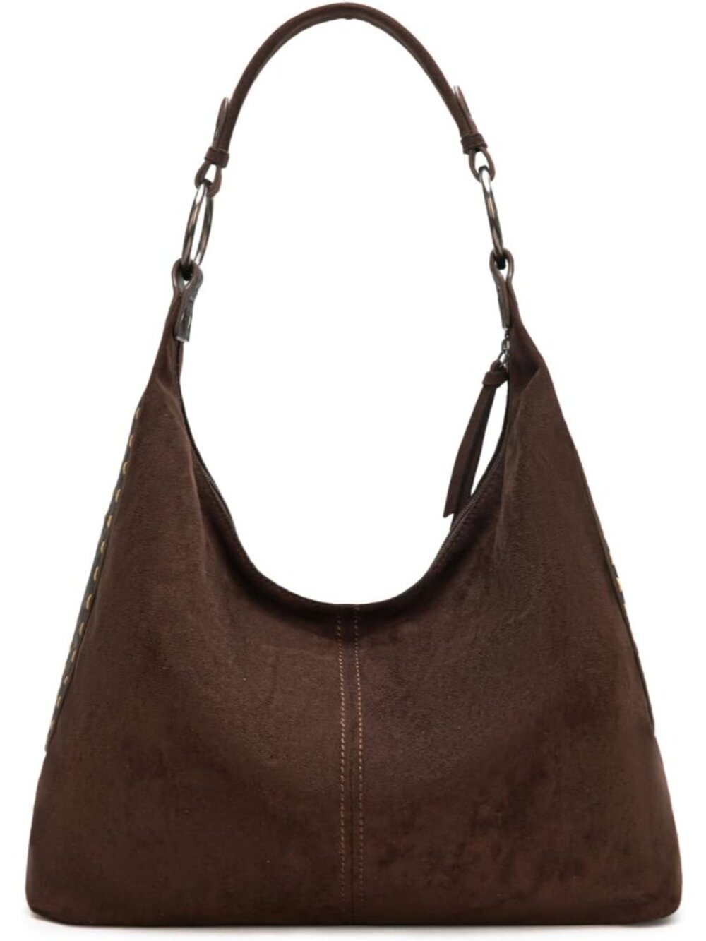 Wrangler Suede Hobo Purse for Women Embossed Soft Slouchy Shoulder Bag 2Pcs Set - Picture 6 of 6